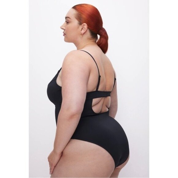 NWT Good American Compression Showoff Swimsuit 5XL Black001 One Piece Full - Picture 3 of 11